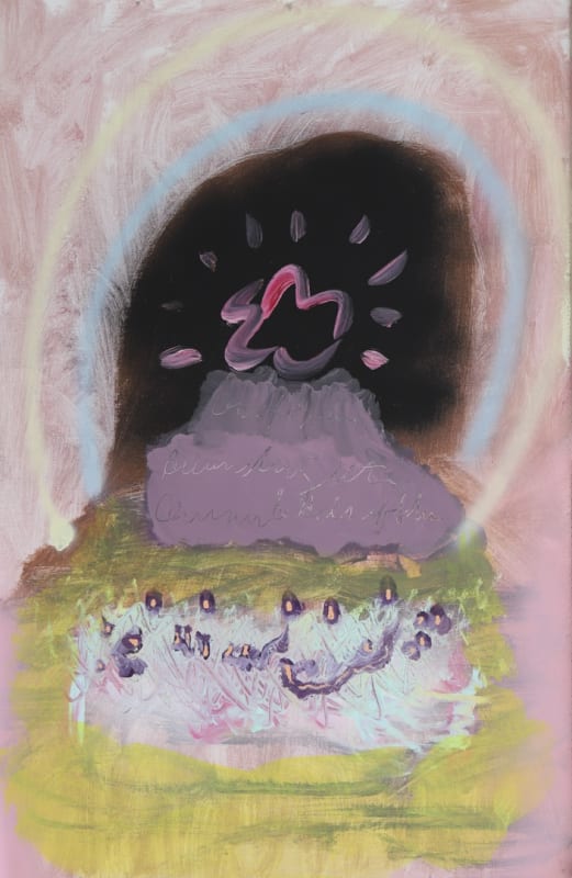 Sam Samiee. "Crucifixion in the Cave". 2019. Acrylic on Canvas. 108.5 x 72.5 cm.