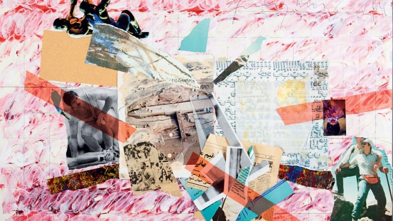 Fereydoun Ave. Unitled. 2018. Mix media on paper. 100x70cm. Courtesy of Total Arts, Dubai.