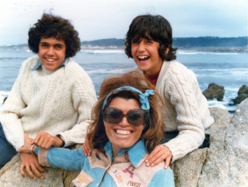 Dina, John and Lee in Australia, 1976