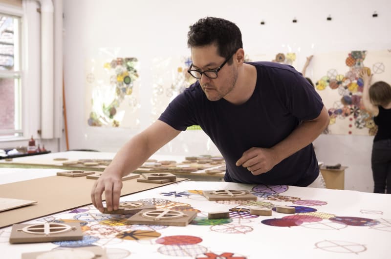 Jacob Hashimoto | Woodblock Kite Proofing Session