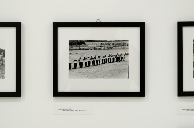 Eleanor Antin, 100 Boots 1971-73, Exhibition view at Erna Hecey Brussels, 2006