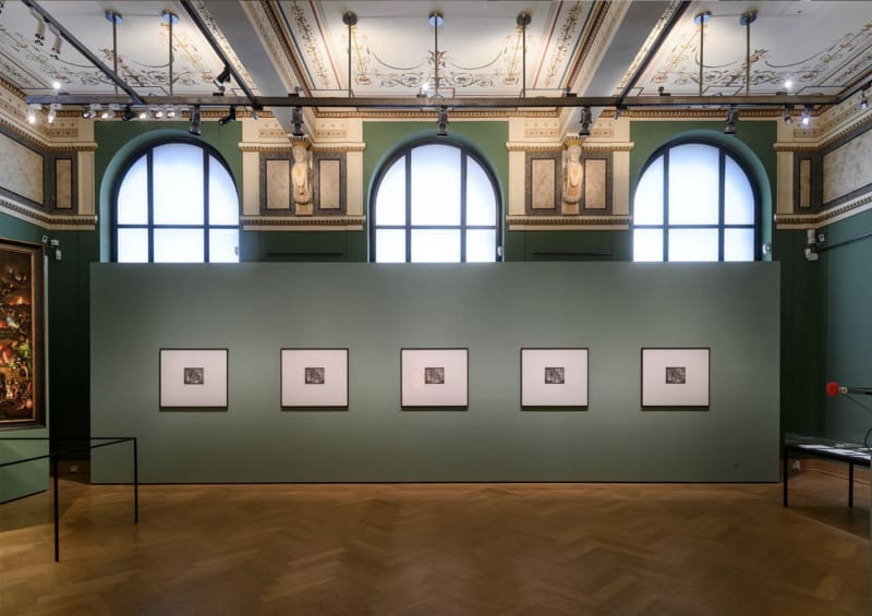 John Murphy, The Joseph Conrad Series, 2003, etching on offset and serigraphy (text), series of 26 prints, 85 x 100,5 cm (each), Exhibition view © Art Collections of the Academy of Fine Arts Vienna, photo: Iris Ranzinger