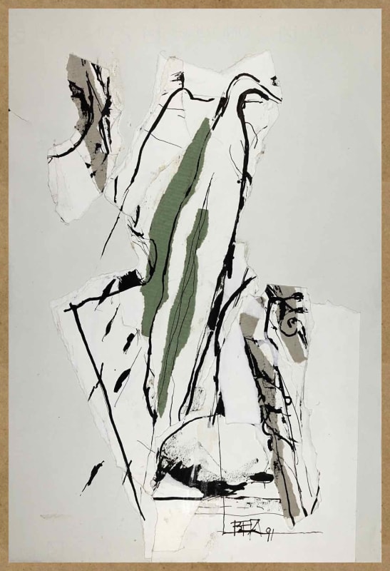 Bert Theis, Pays sage IV, 1991, Drawing, crayon on paper, 48 x 33 cm Courtesy: BertTheis Archive & Erna Hecey Gallery