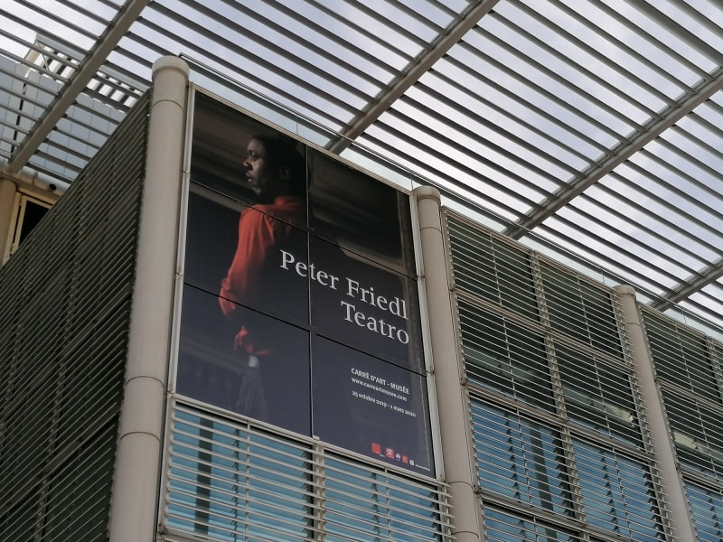 Exhibition view, Peter Friedl, Teatro, Carré d'Art- Musée d'Art contemporain de Nîmes, 2019