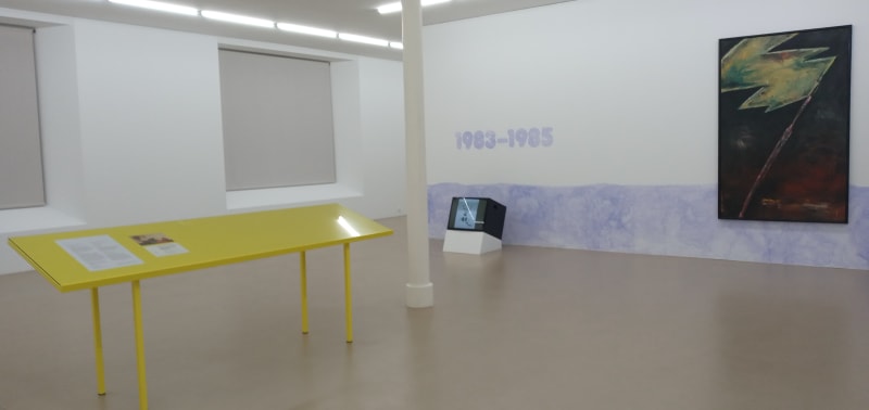 Rainer Oldendorf, exhibition view, marco15 and Hive/Section film : Gustave, 2022 at Stapflehus, Weil am Rhein