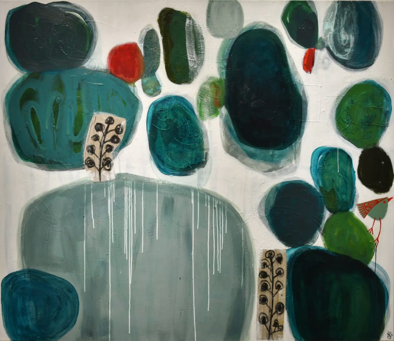 The anchor, Mixed media on canvas, 2019 100x150cm