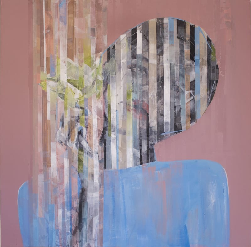 Besher Koushaji,Untitled, 2019, Acrylic on canvas, 120x120cm