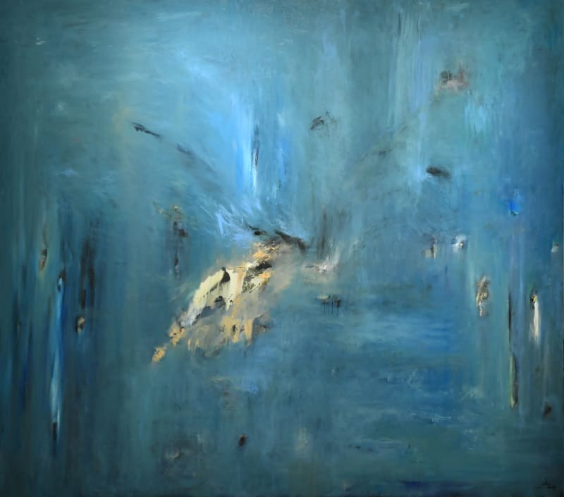 Hind Nasser, Dare Take the Ride, 2019, Oil on canvas, 160x180cm
