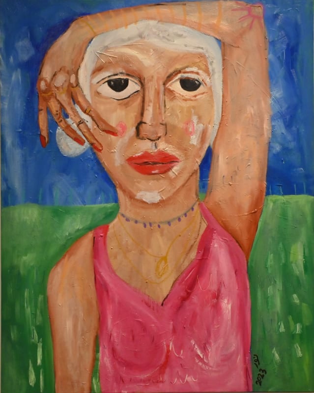 Nour Taher, 2023, Oil on canvas, 100x80cm