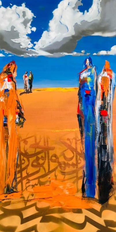 Rana Safadi, 2021, Oil on canvas, 120x60cm