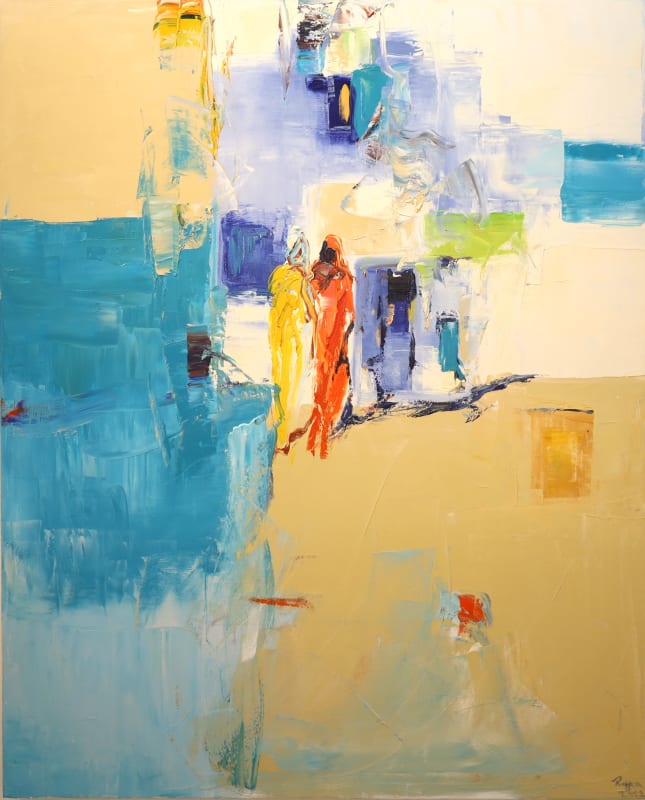 Rana Safadi, New life, 2022, Oil on canvas, 100x80cm