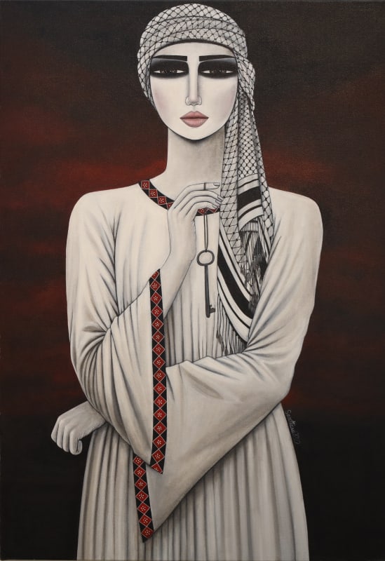 Sana Atassi, 2022, Acrylic on canvas, 100x70cm