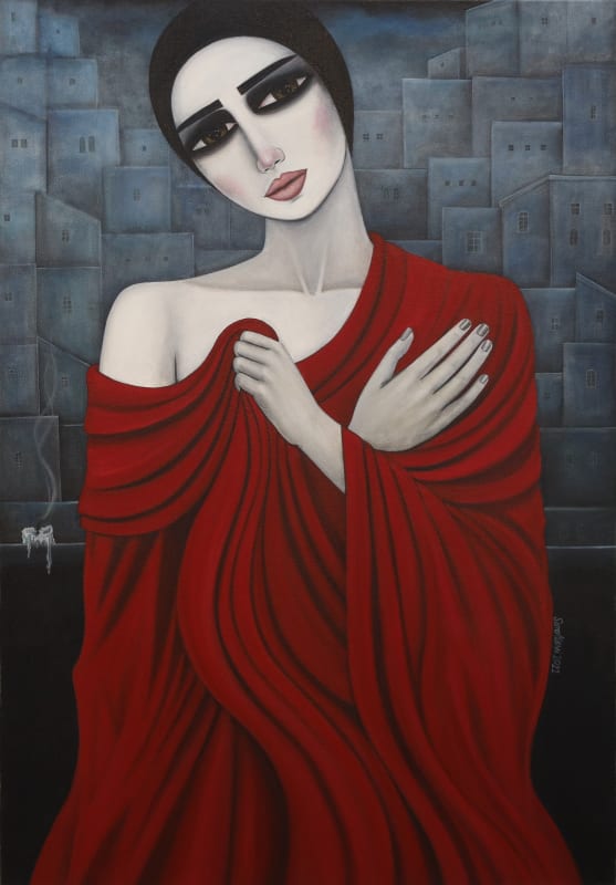 Sana Atassi, 2022, Acrylic on canvas, 100x70cm