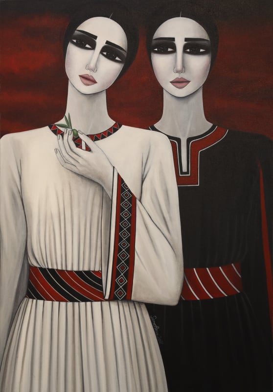 Sana Atassi, 2022, Acrylic on canvas, 100x70cm