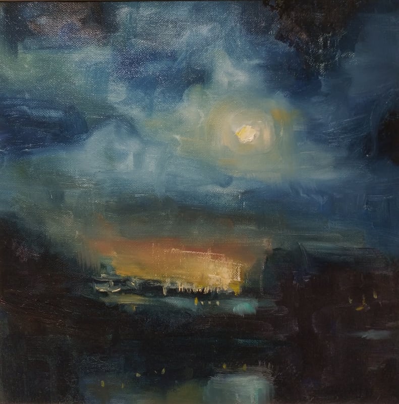 Yasmin Sharawi, Untitled, 2018, Oil on canvas, 26x26cm