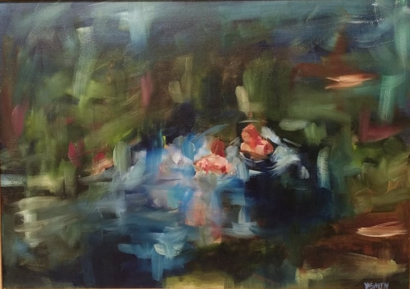 Yasmin Sharawi, Untitled, 2019, Oil on canvas, 70x70cm