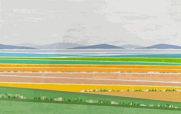 Fall in the Bekaa, 2023, Acrylic on canvas, 80x120cm