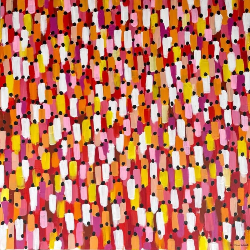 Red crowed, 2023, Acrylic on canvas, 100x100cm