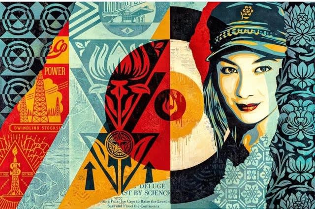 An image of Shepard Fairey's artwork from 5Art Gallery