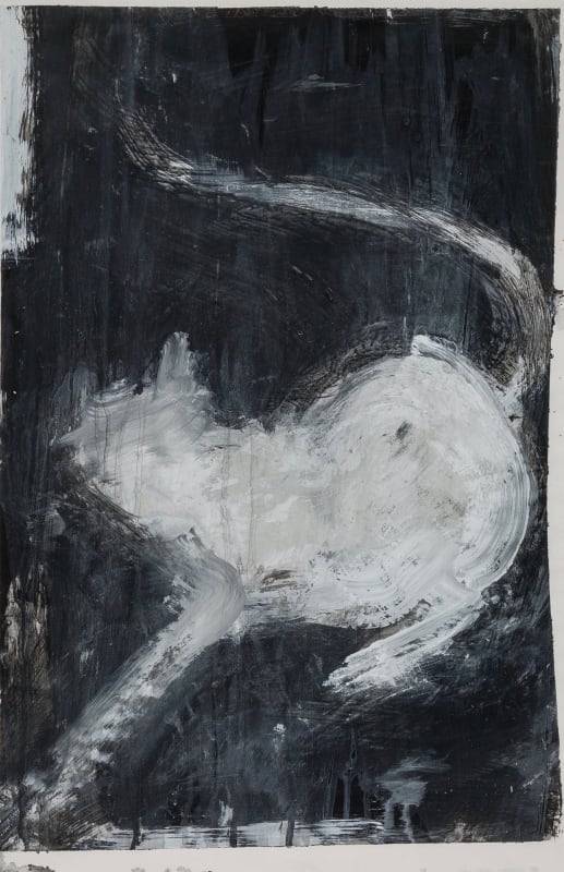 Richard A. Hambleton, Meow, 2003, Watercolor and pencil on paper, from 5Art Gallery