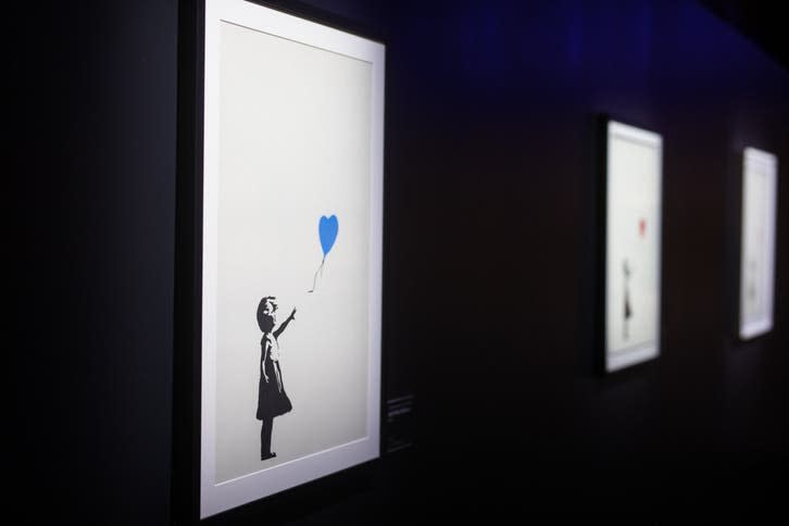 An image of Banksy's artwork from 5Art gallery news