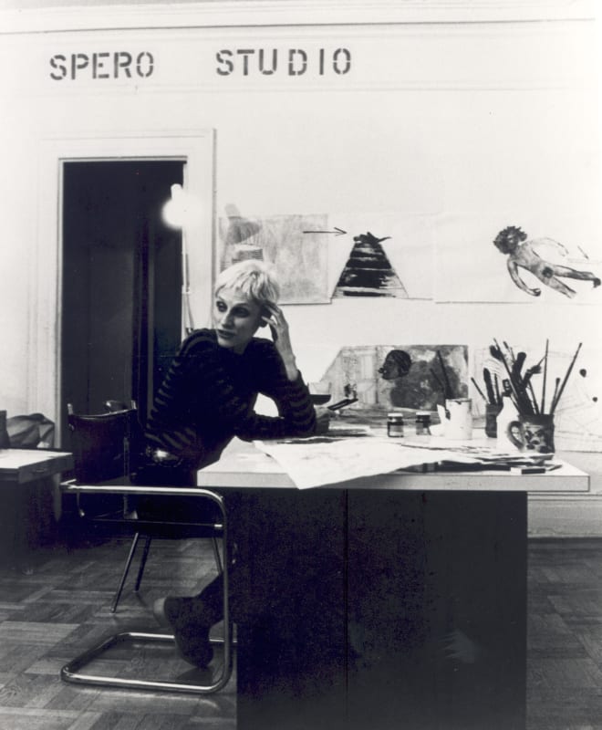 Susan Weiley. Artwork © The Nancy Spero and Leon Golub Foundation for the Arts/VAGA at ARS, NY and DACS, London 2020. Courtesy Frith Street Gallery and Galerie Lelong & Co.