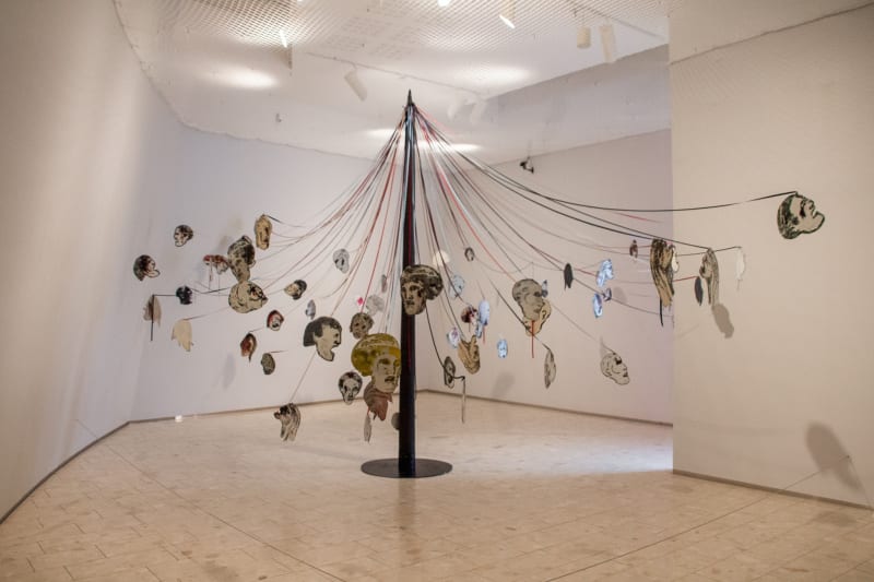 Installation view: Nancy Spero: Acts of Rebellion, Lillehammer Art Museum, Norway, September 12, 2020–January 24, 2021. Photo courtesy of Lillehammer...