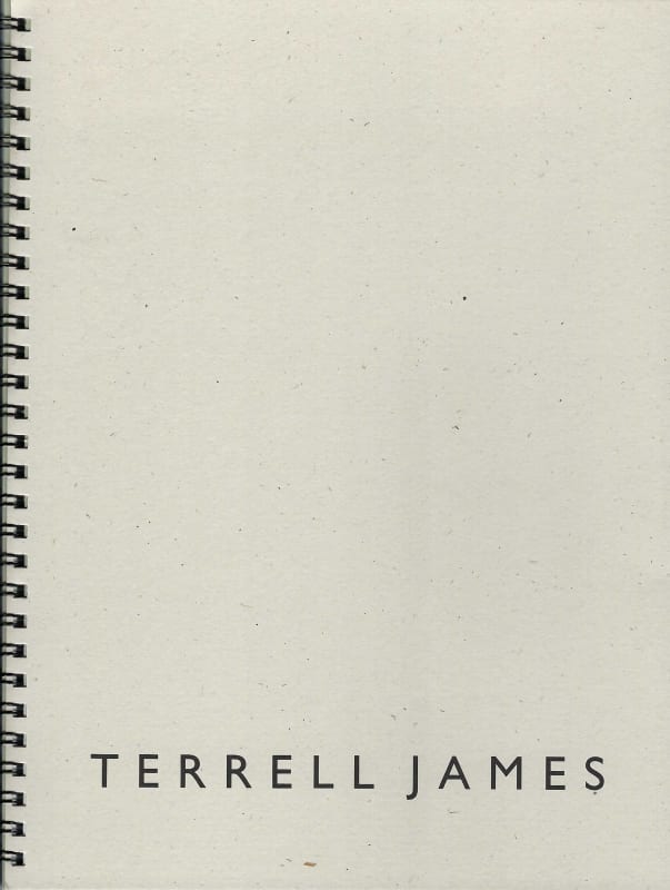 Cover of spiral bound softcover exhibition catalogue, Terrell James, Field Studies (2010)