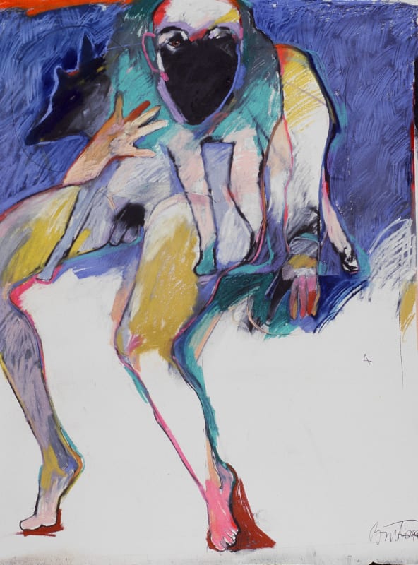 Coyote Going, 1999 pastel, graphite on paper 64 x 51 in