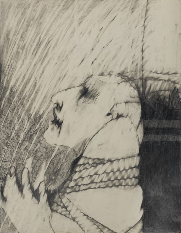 Rick Bartow, Ulyesses , 1979-1980, graphite on cotton rag paper, 24 x 19 in