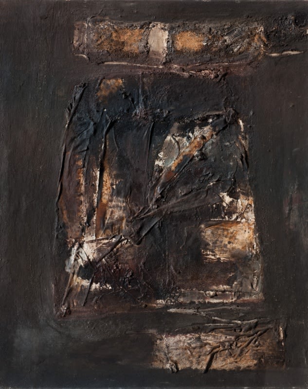 Jorge Páez Vilaró Imagen en el Espacio, 1961 Mixed technique on cloth. 100 x 80 cm.