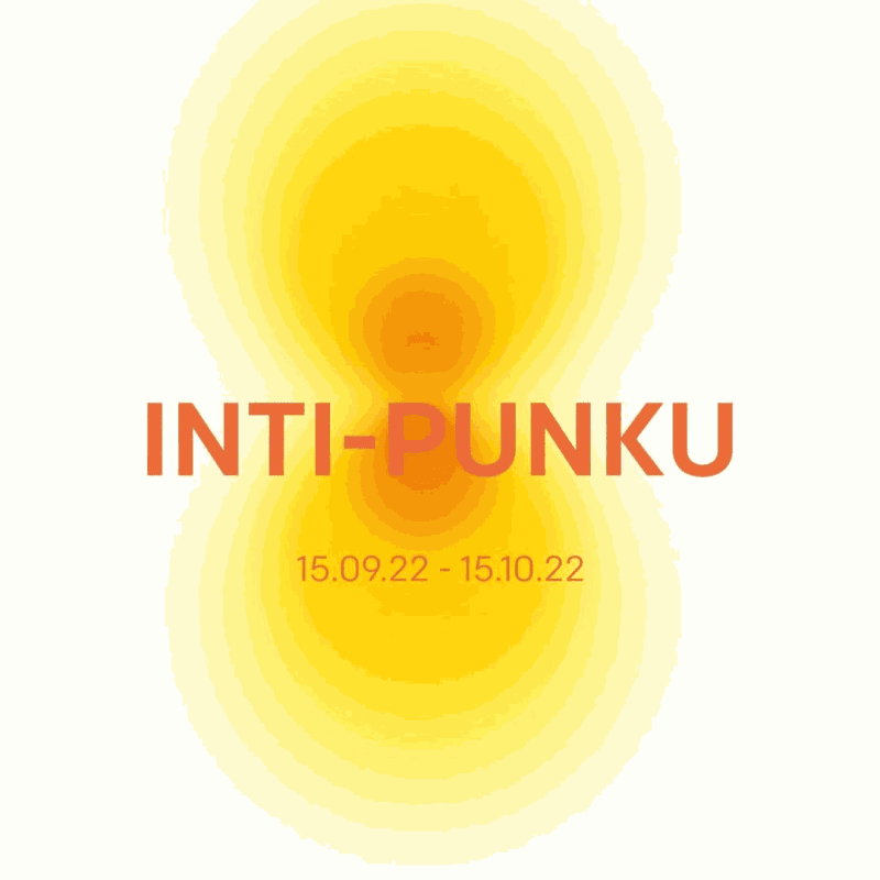 Affiche de l'exposition "INTI-PUNKU" ©Strouk Gallery