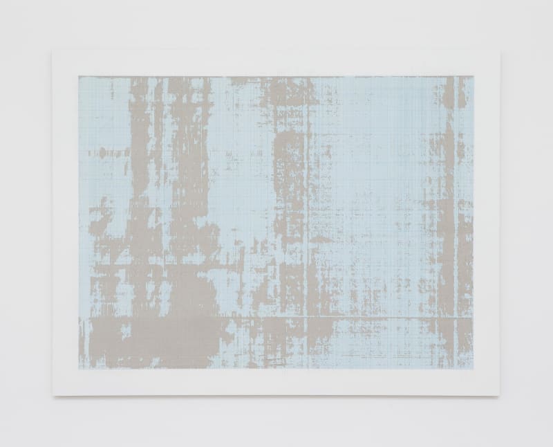 Eric Baudart Papier millimétré n°7120, 2014 Oeuvre sur papier 100 x 130 x 15 cm Courtesy de l'artiste