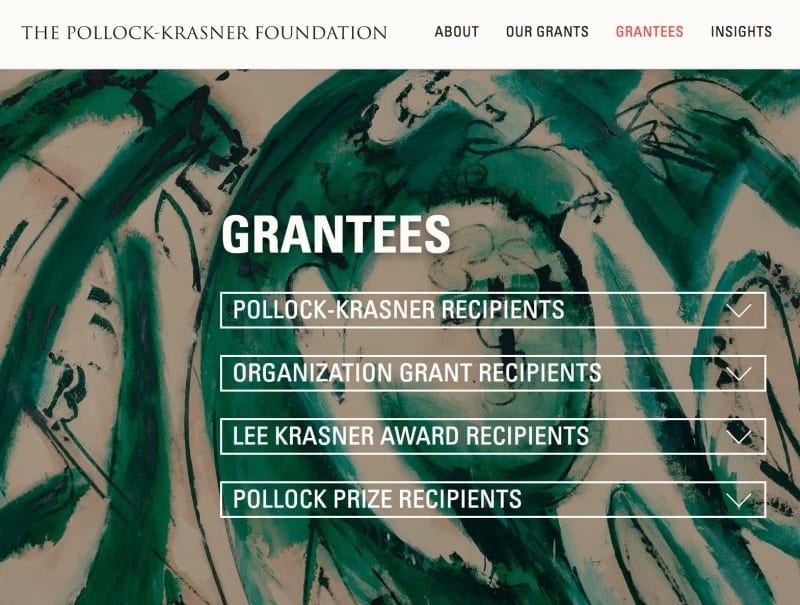 Dave Hardy 2018 Pollock-Krasner Grant