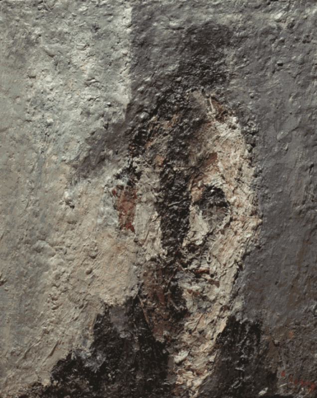 Autoportrait, vers 1958 Huile sur bois Collection particulière, Roubaix, France