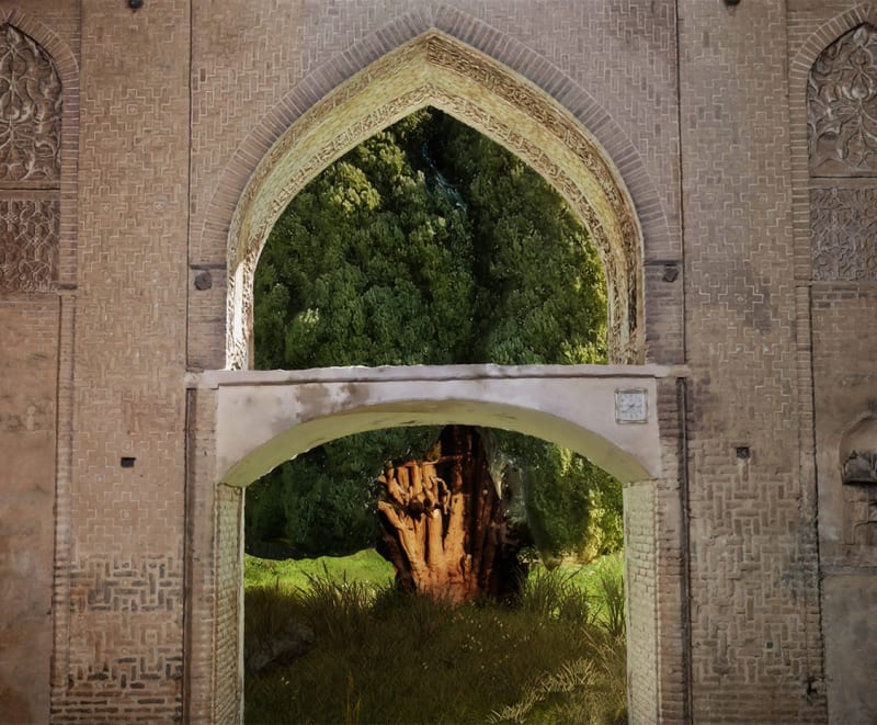 Still from Winter in Paradise (detail), 2024. Virtual reality installation; dimensions variable. Courtesy of the artist.