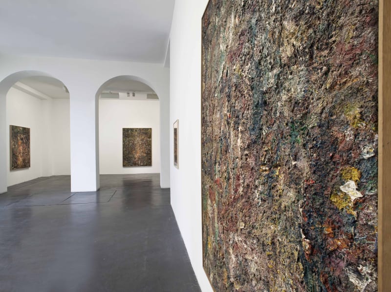 Exhibition view of "Peintures-Fusains", Galerie Nathalie Obadia, Paris, 2015