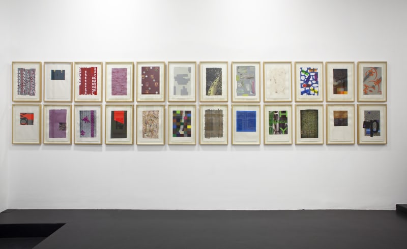 Exhibition view of Horizon Mural, Galerie Nathalie Obadia, Paris 2015