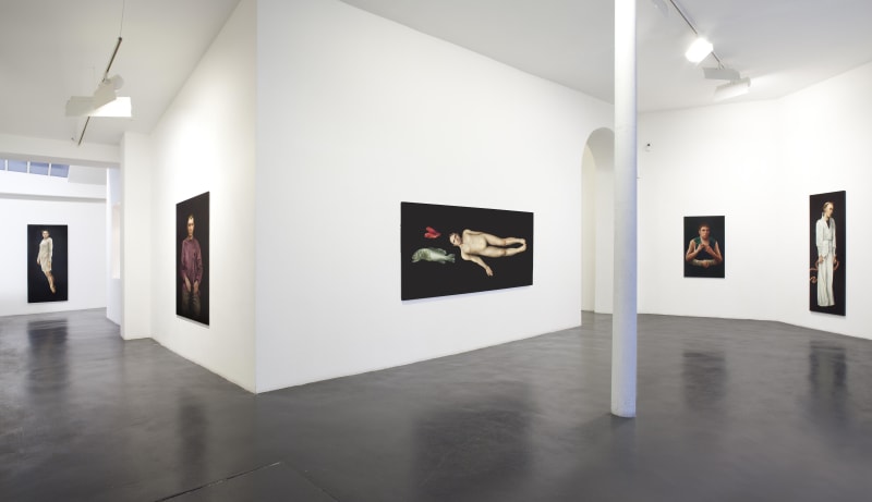 Exhibition view, Sophie Kuijken, 2017, Galerie Nathalie Obadia, Paris