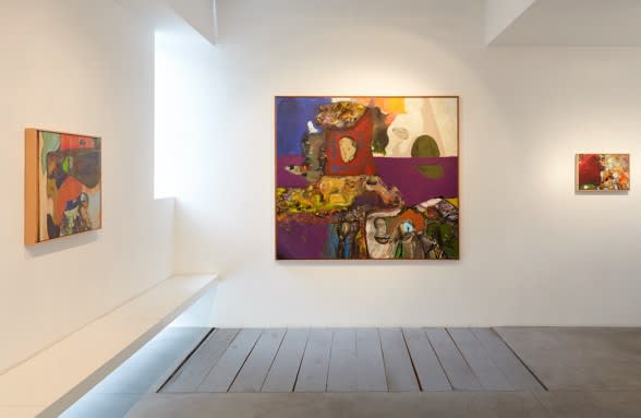 Installation view of The mummy, the astronaut and other works, Galerie Nathalie Obadia, Brussels, 2017