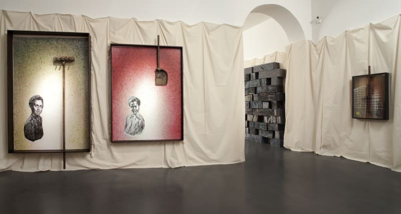 Exhibition view of "Cockeyed Eddie", Galerie Nathalie Obadia, Paris, 2016