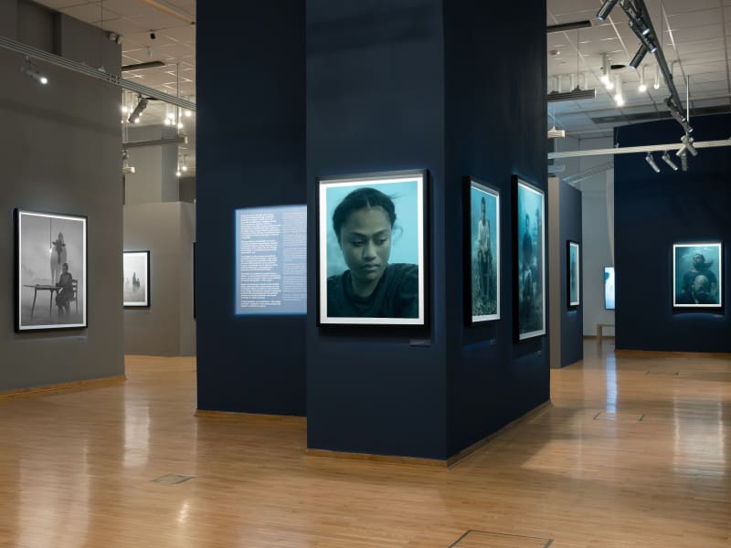 Last guided tour of Nick Brandt's exhibition with the curators at Cankarjev dom