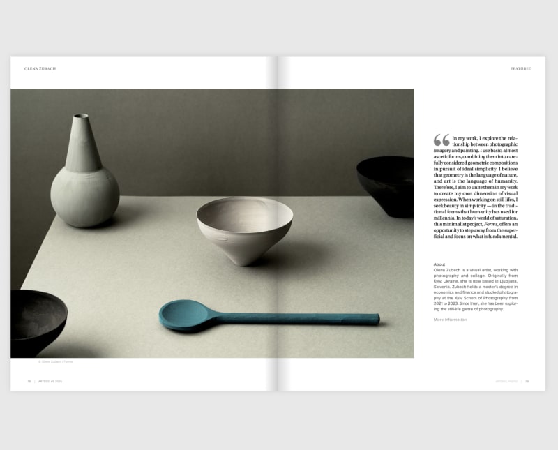 Olena Zubach's photographs in Artdoc Photography Magazine: Expressive Aesthetics #5 (2025)