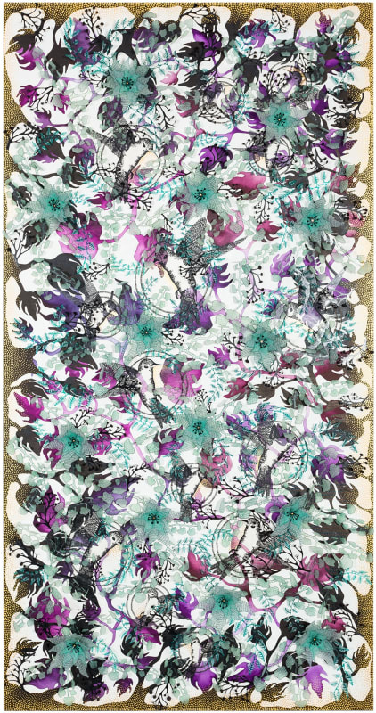 ELVAN ALPAY Untitled, 2017 Mixed media on canvas 240x125 cm