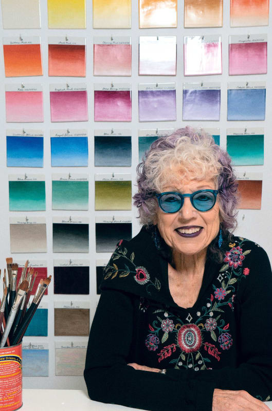 Judy Chicago Portrait by Donald Woodman, Courtesy Dior for WWD Magazine