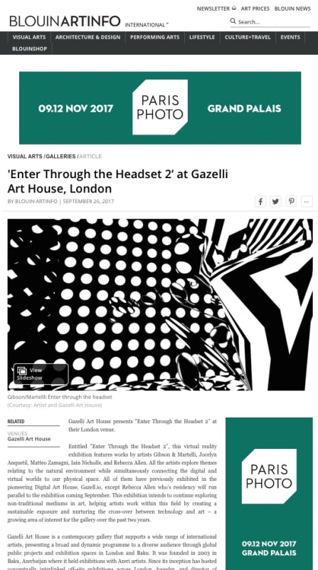 Blouin Art Info | Enter Through the Headset 2
