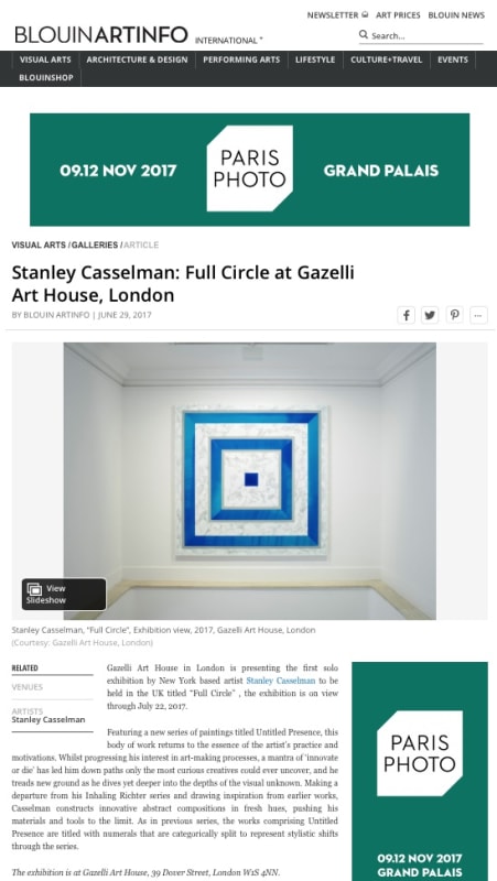 Blouin Art Info | Stanley Casselman