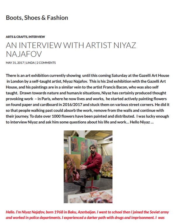 NIYAZ NAJAFOV | BOOTS, SHOES & FASHION | MAY 2017