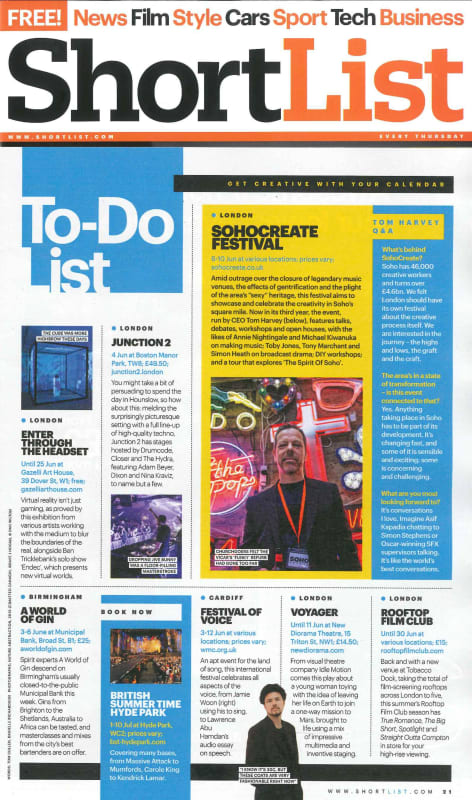 ENTER THROUGH THE HEADSET | SHORTLIST | JUNE 2016