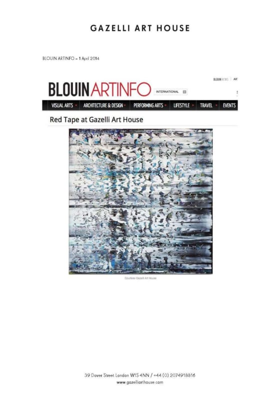 RED TAPE | BLOUIN ARTINFO | AUGUST 2014